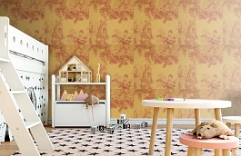 Обои Chinesetoile-Cantonyellow фото в интерьере детская превью