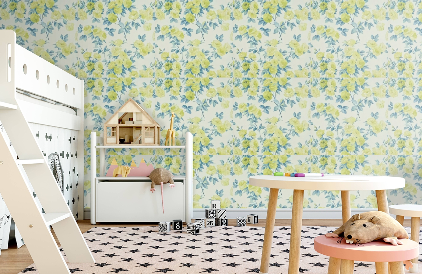 Обои DVIWEG103 фото в интерьере детская