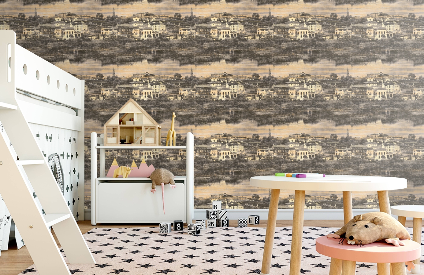 Обои LD81900 фото в интерьере детская