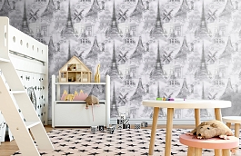 Обои W15 0039 W55 фото в интерьере детская превью