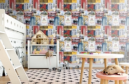 Обои W15 0044 W01 фото в интерьере детская превью