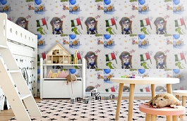 Обои W16.0007.W01 MISS.441 W-0 фото в интерьере детская превью
