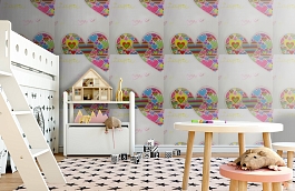 Обои W16.0010.W01 LOVE W-01 фото в интерьере детская превью