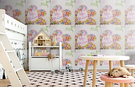 Обои W16.0011.W01 GINA W-01 фото в интерьере детская превью