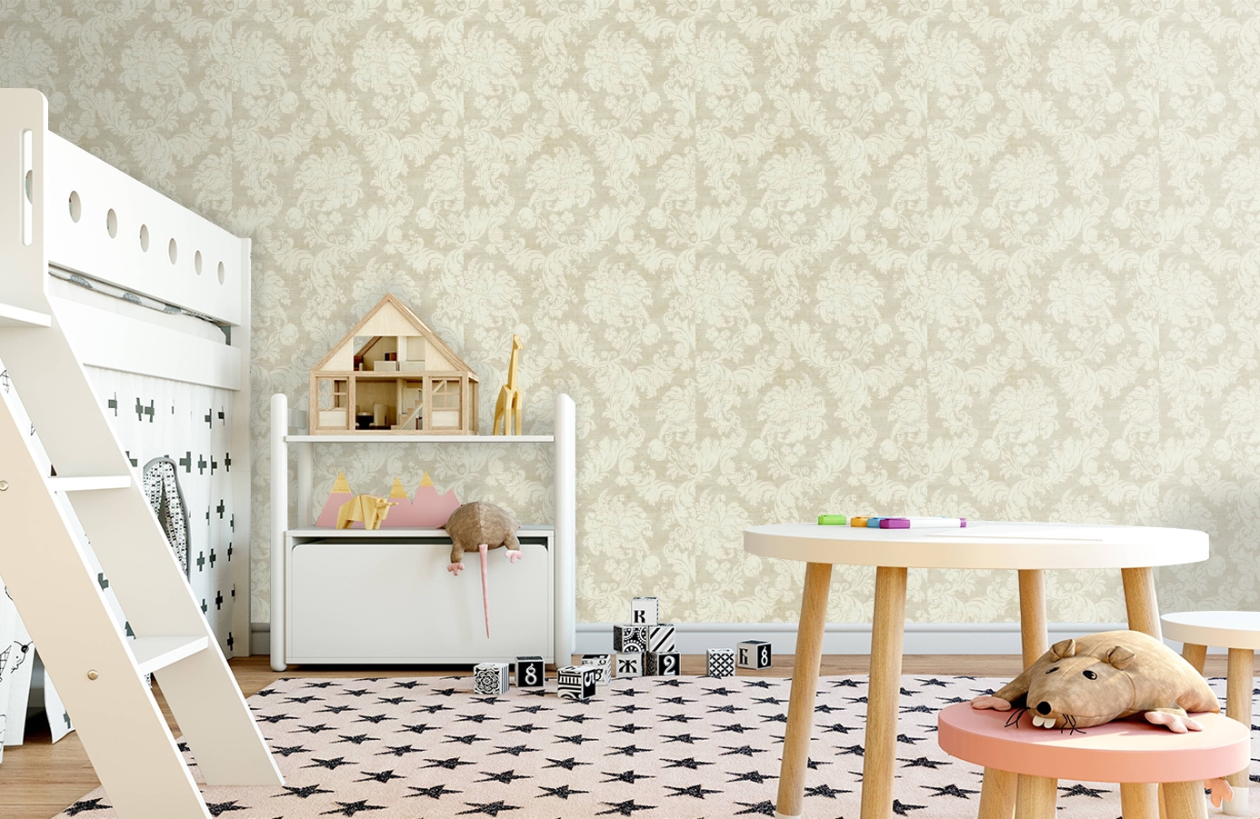 Обои EW6751 фото в интерьере детская