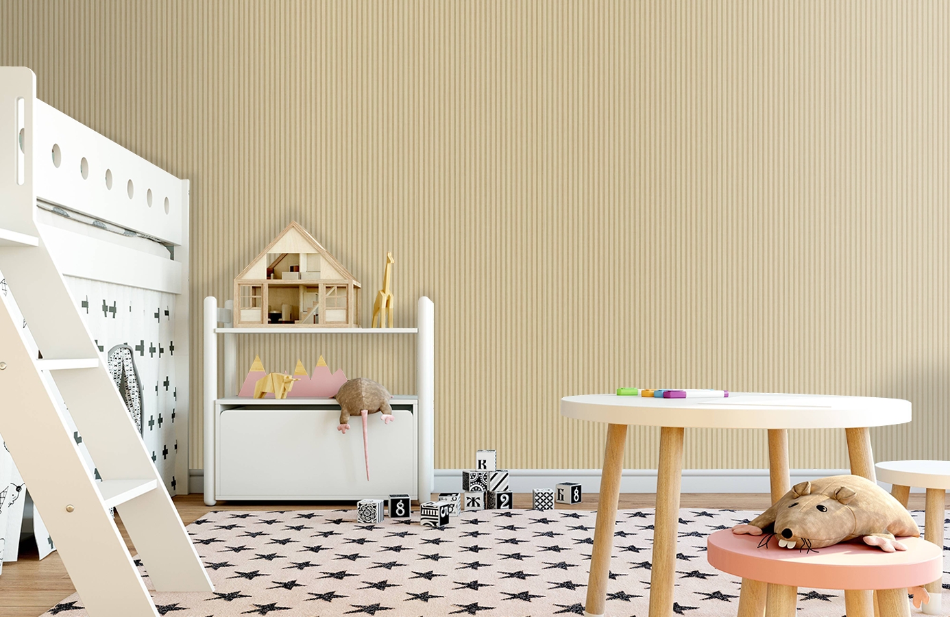 Обои FD8506 фото в интерьере детская