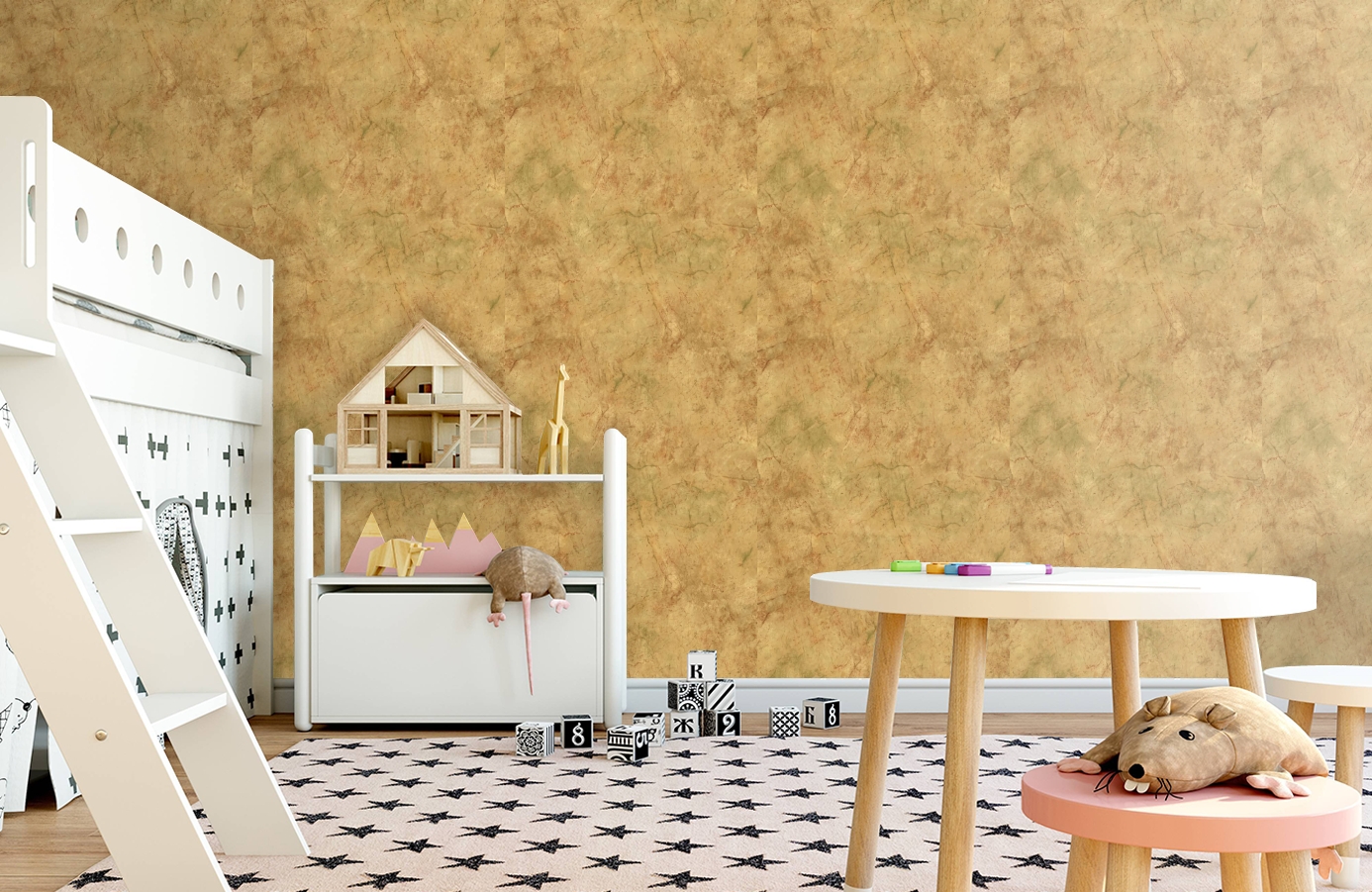 Обои PA5669 фото в интерьере детская