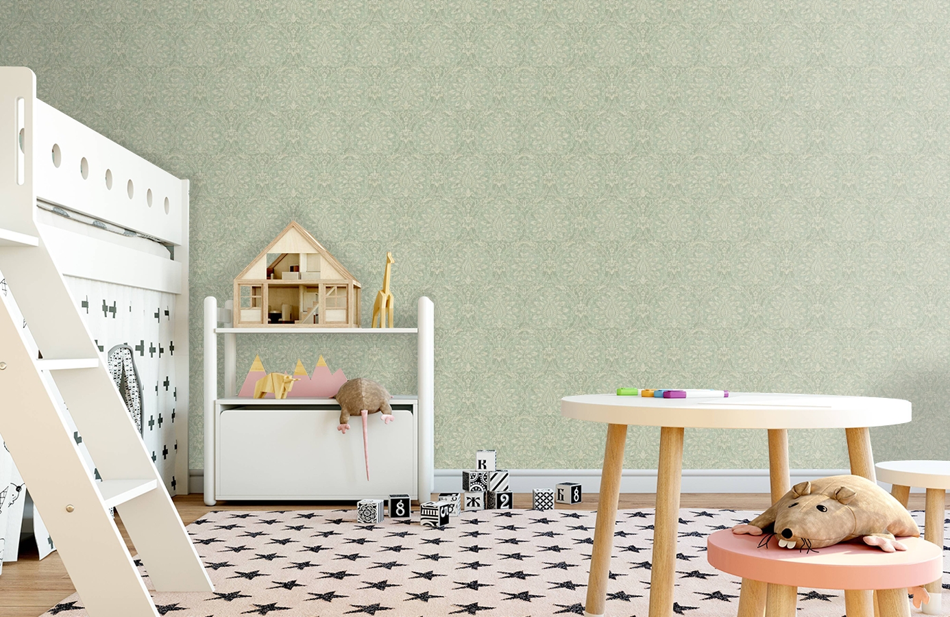 Обои SH5524 фото в интерьере детская