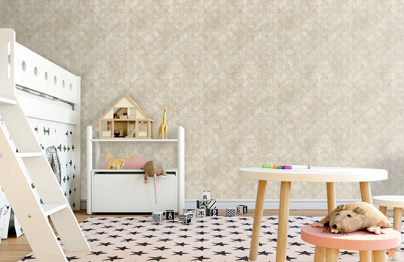 Обои SH5531 фото в интерьере детская