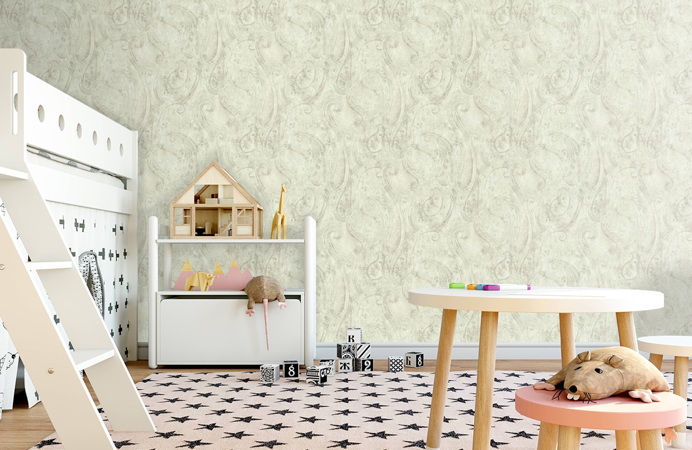 Обои SH5571 фото в интерьере детская