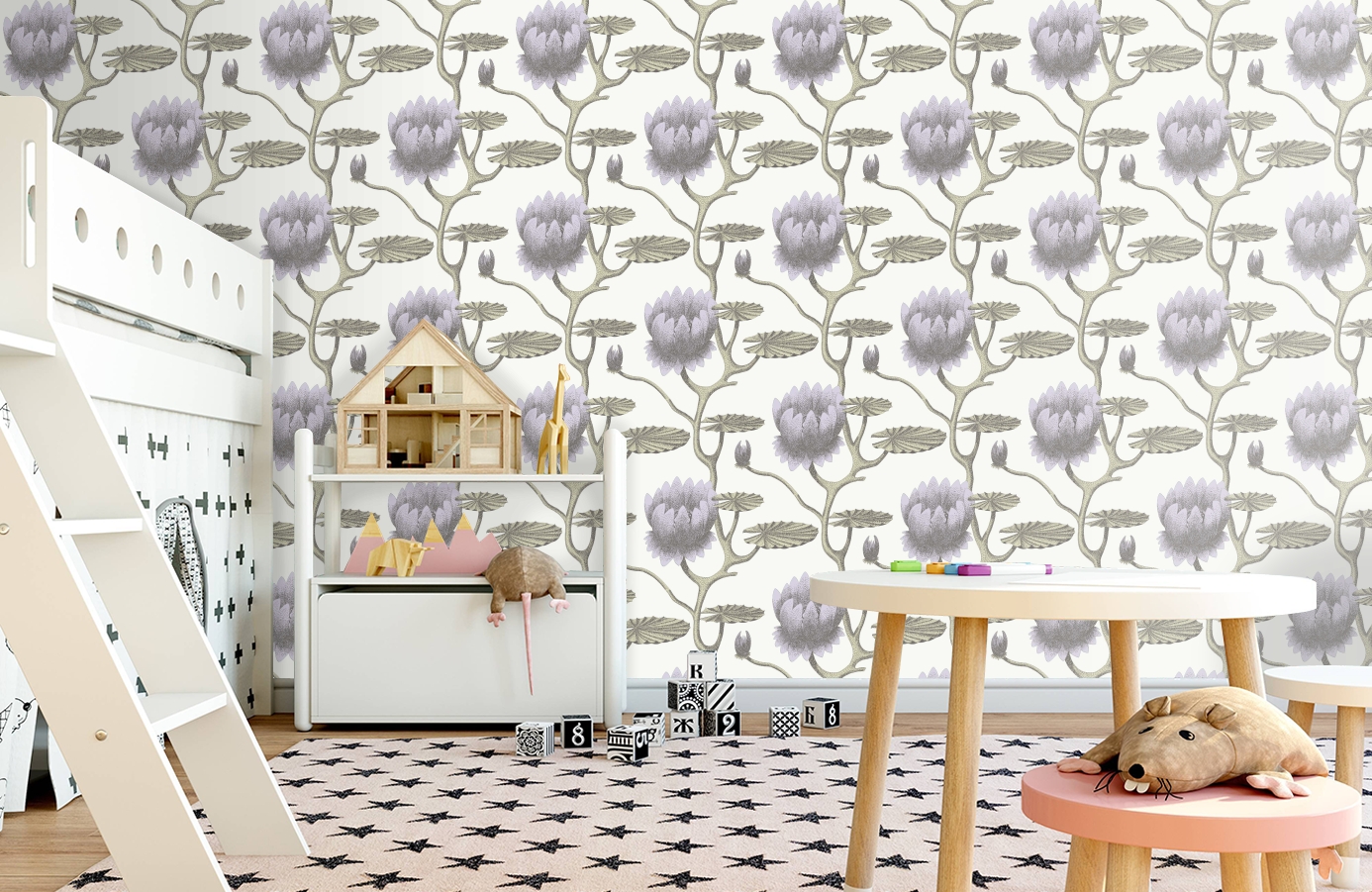 Обои 95/4023 фото в интерьере детская