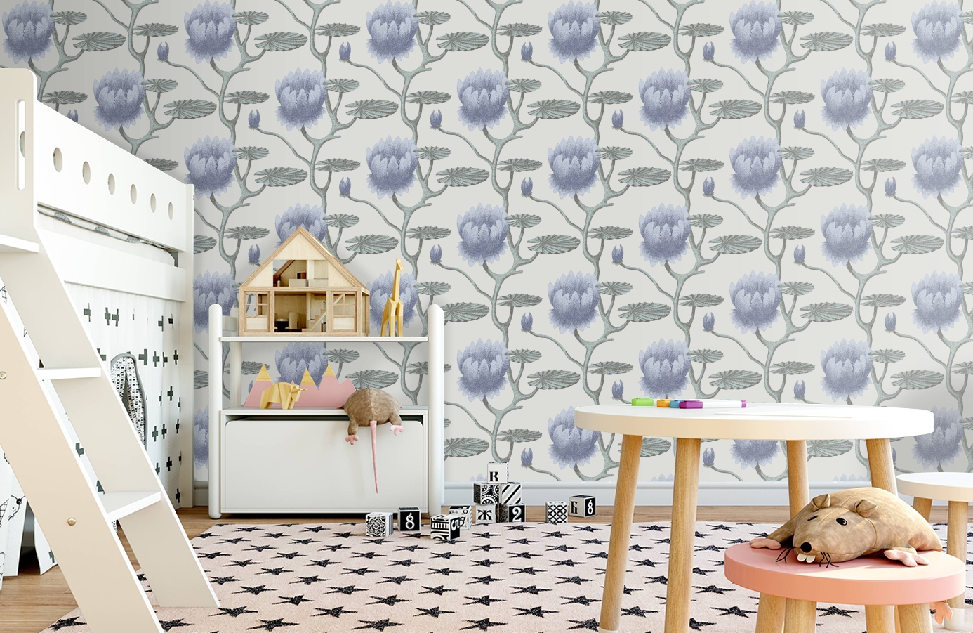 Обои 95/4024 фото в интерьере детская