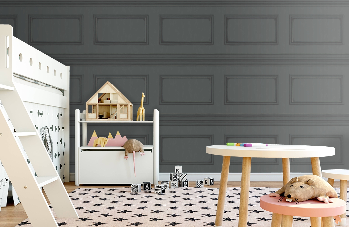 Обои 98/8038 фото в интерьере детская