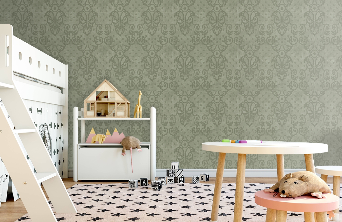 Обои Z44827 фото в интерьере детская