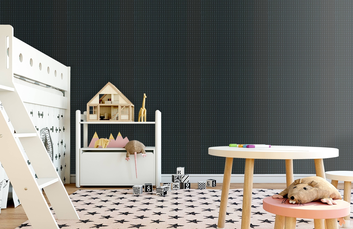 Обои 17114 фото в интерьере детская