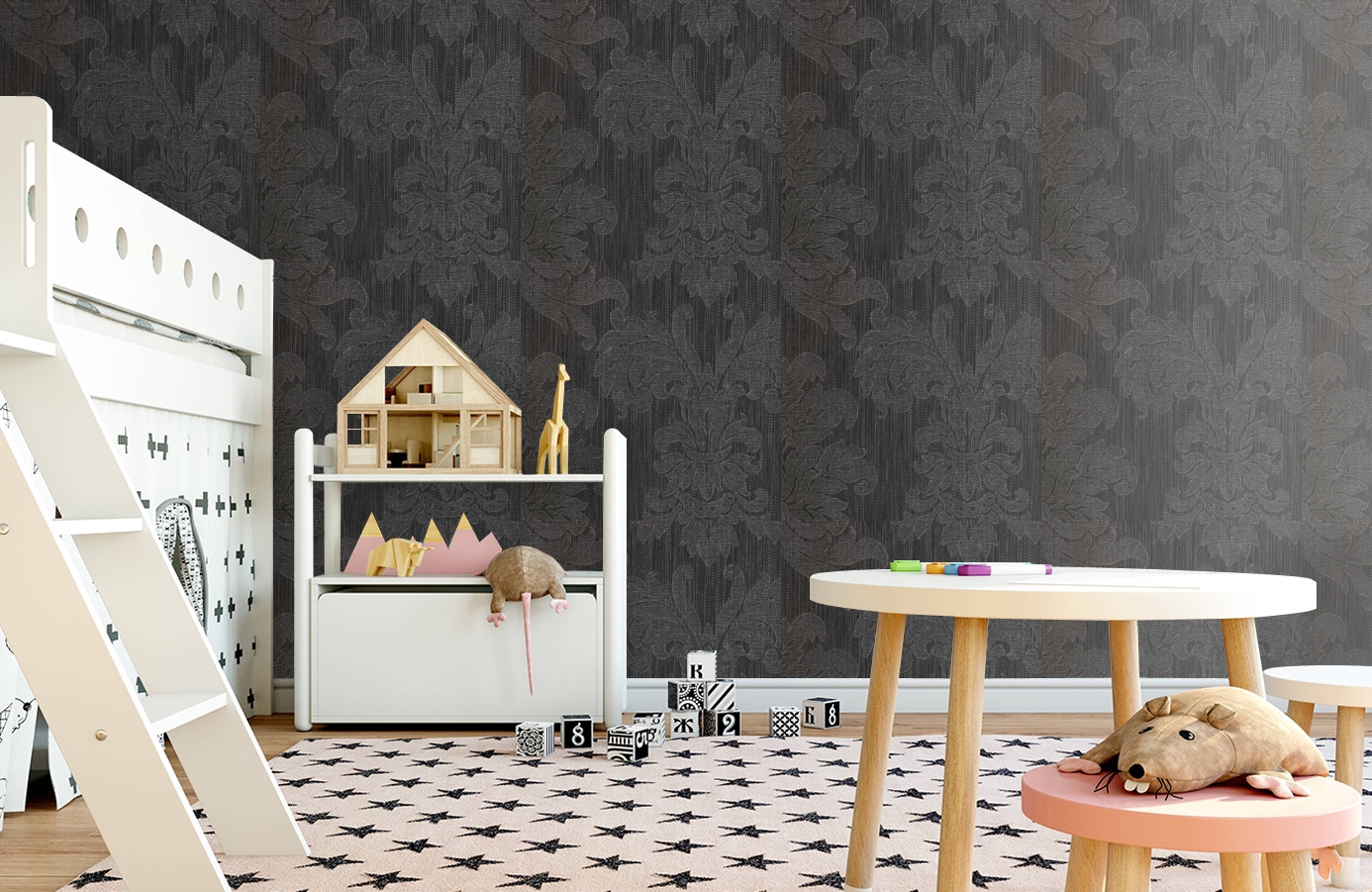 Обои 275007 фото в интерьере детская