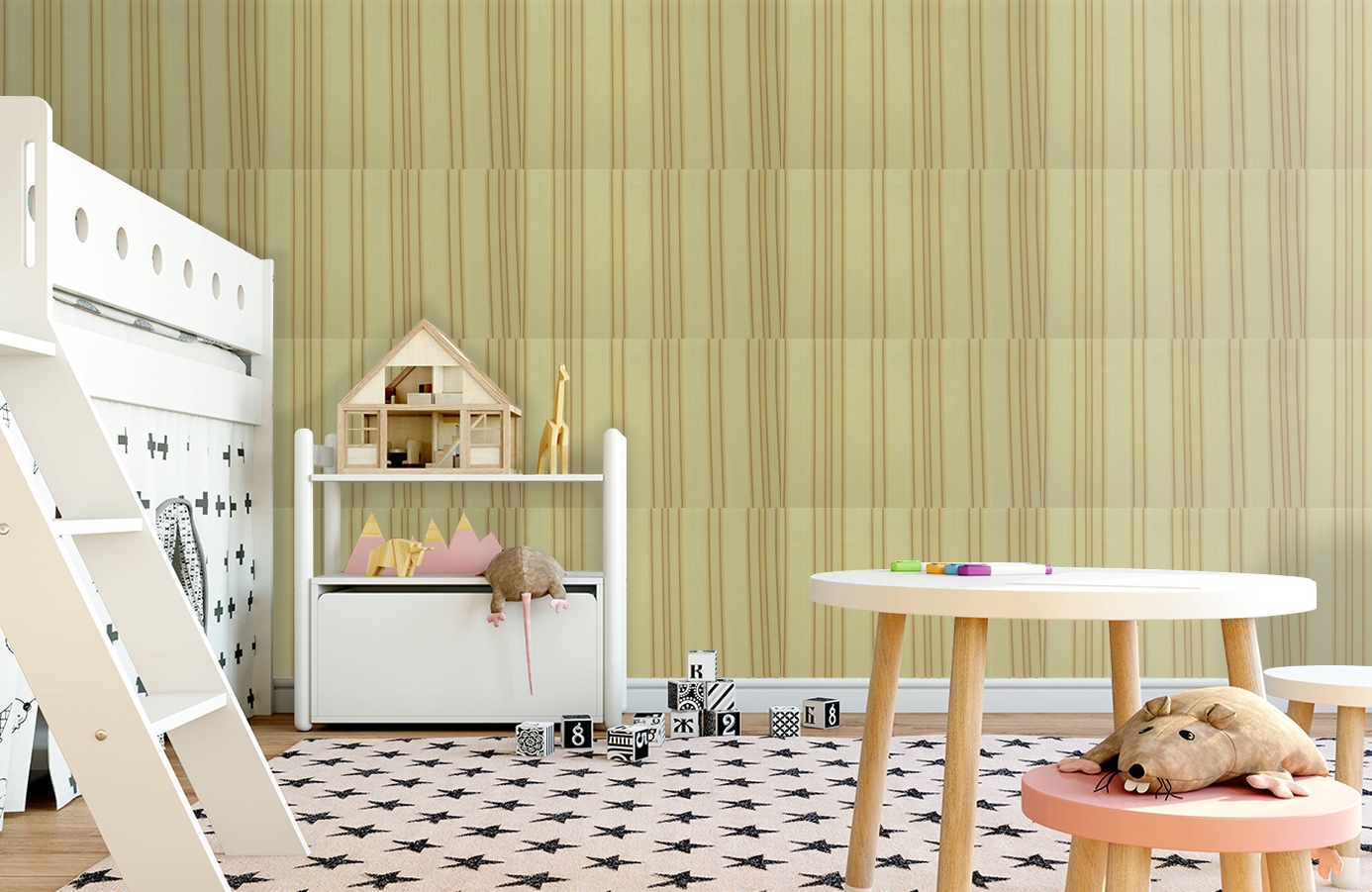 Обои 9710M1 фото в интерьере детская