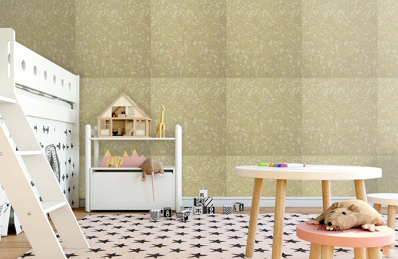 Обои 9730M2 фото в интерьере детская