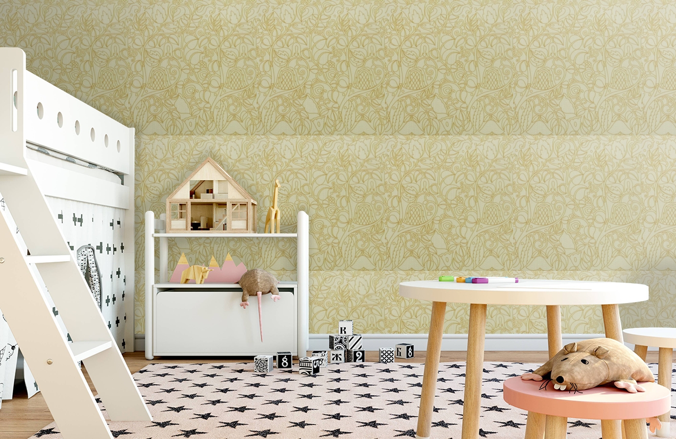 Обои 9730W00 фото в интерьере детская