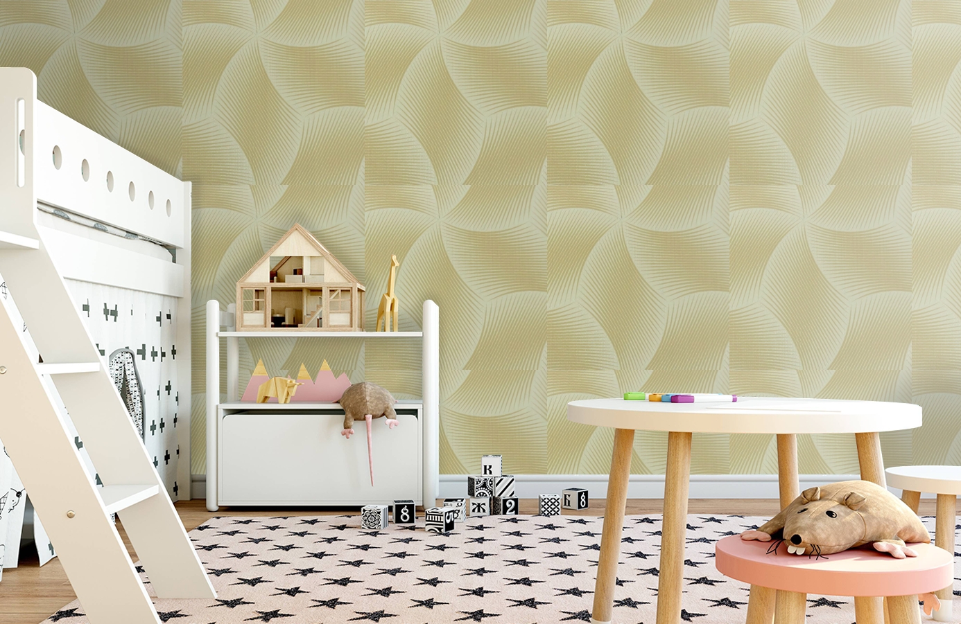 Обои 9750E2 фото в интерьере детская