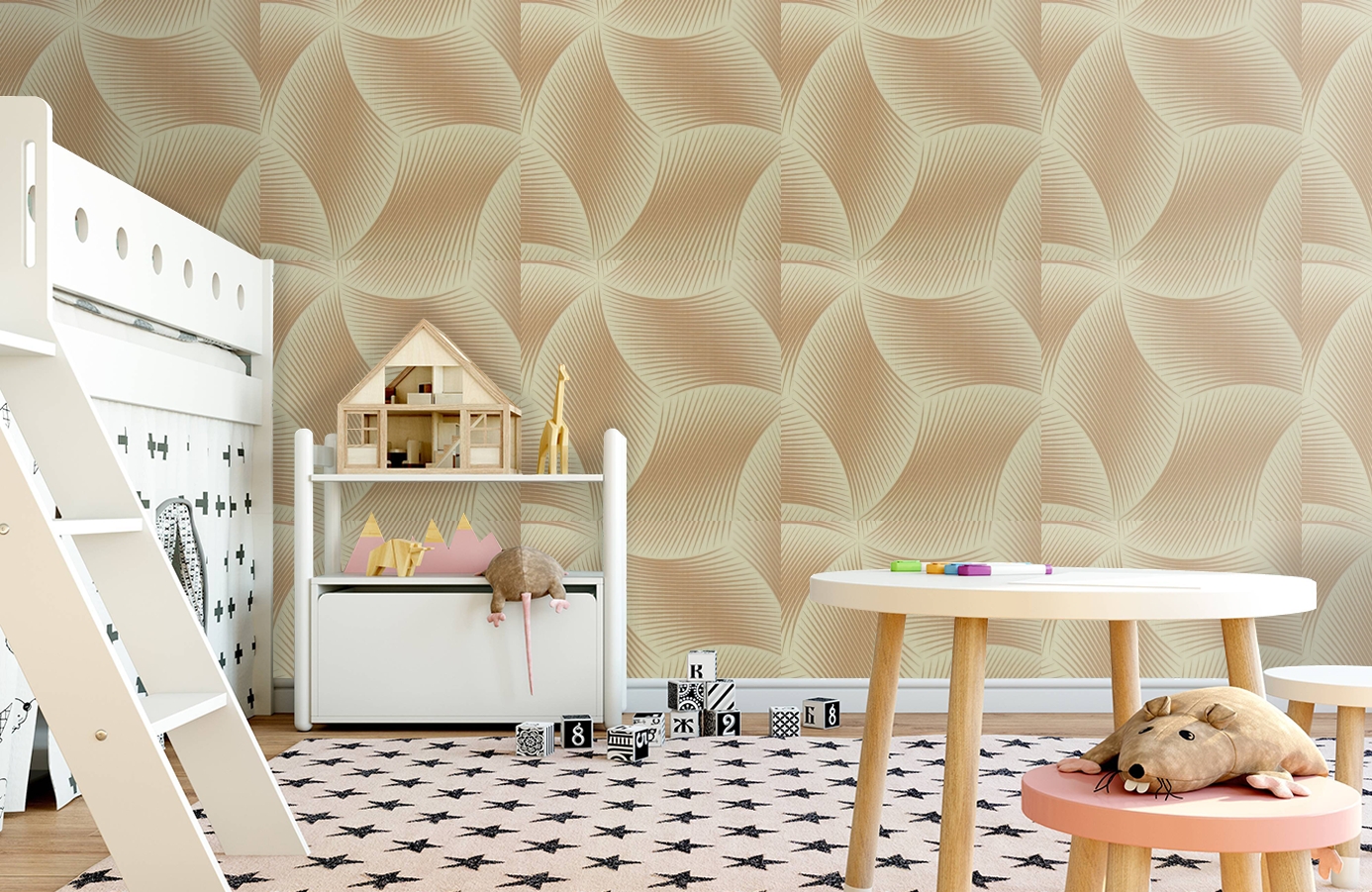 Обои 9750M1 фото в интерьере детская