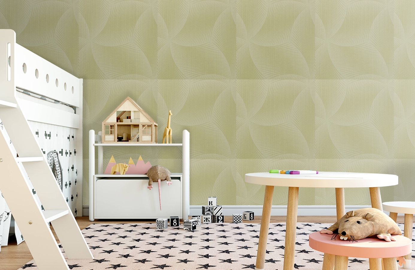 Обои 9750W00 фото в интерьере детская
