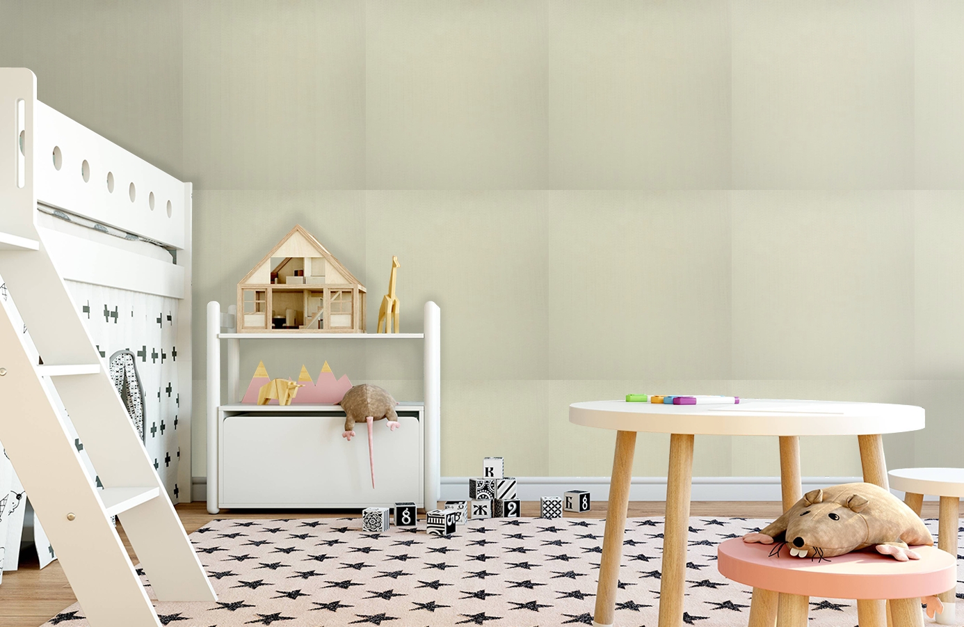 Обои 9760W00 фото в интерьере детская