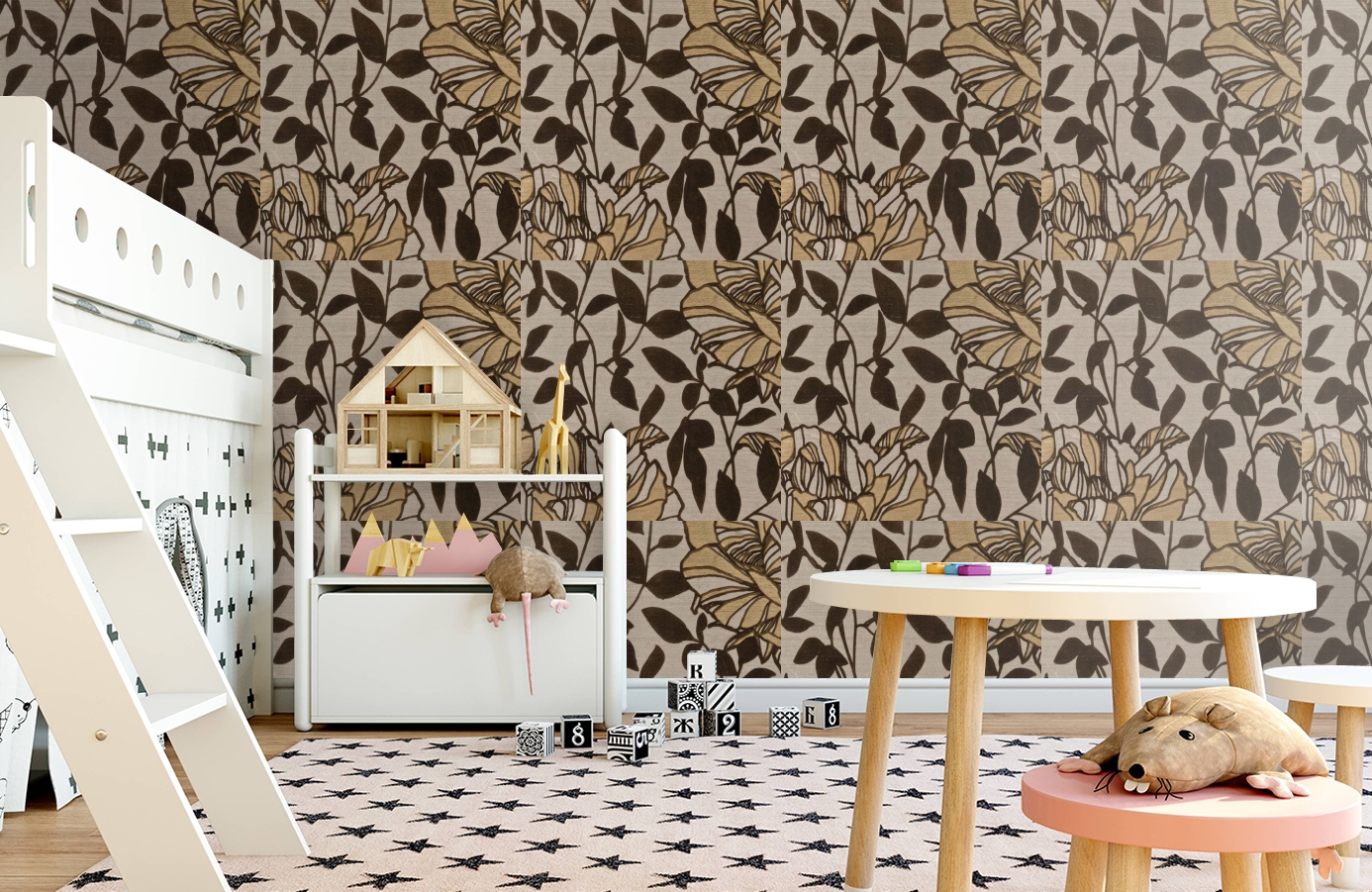 Обои VE165000 фото в интерьере детская