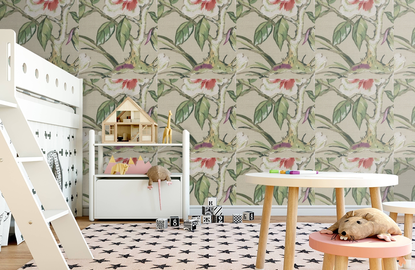 Обои 17710 фото в интерьере детская