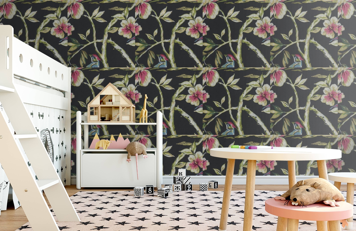 Обои 17711 фото в интерьере детская