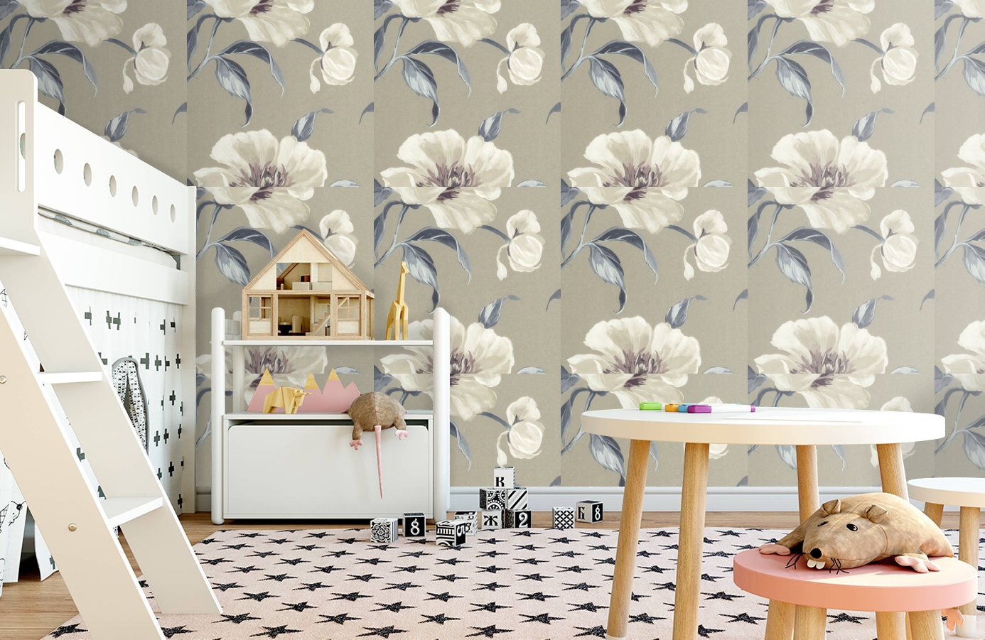 Обои 17724 фото в интерьере детская