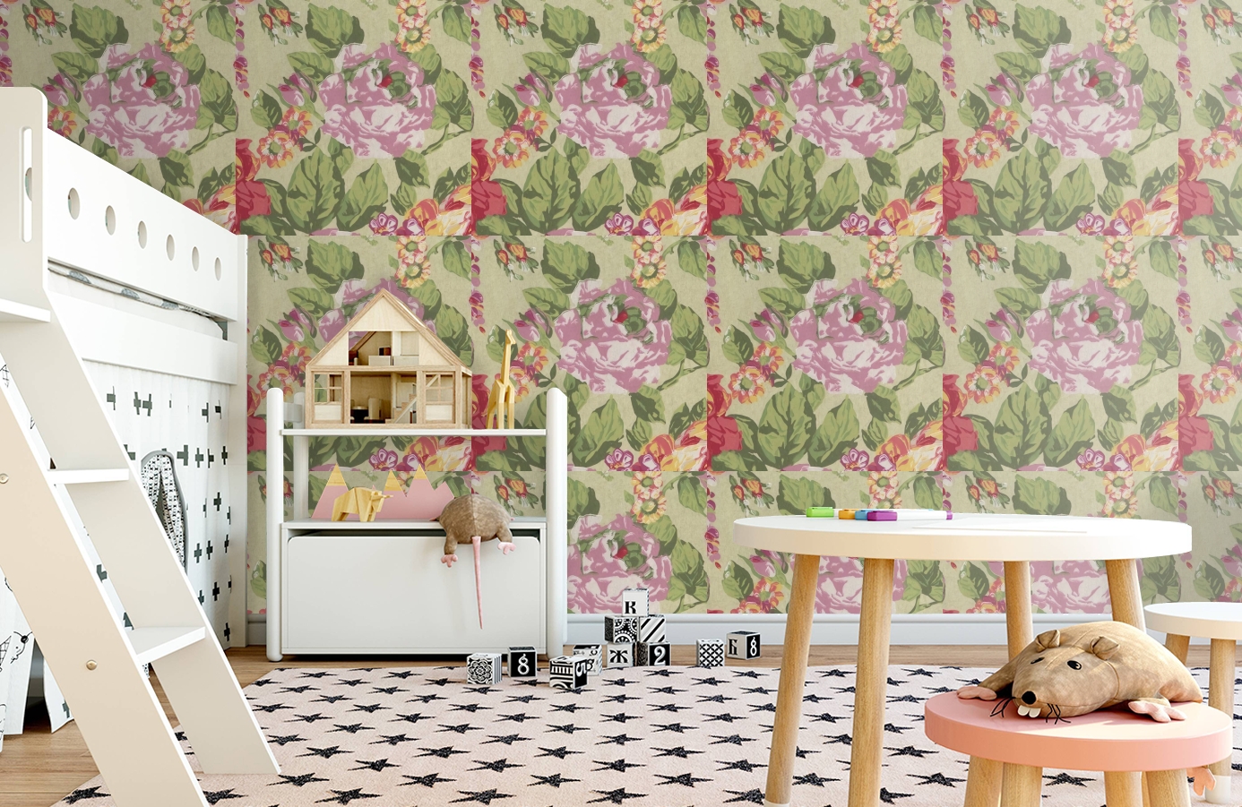 Обои 17730 фото в интерьере детская