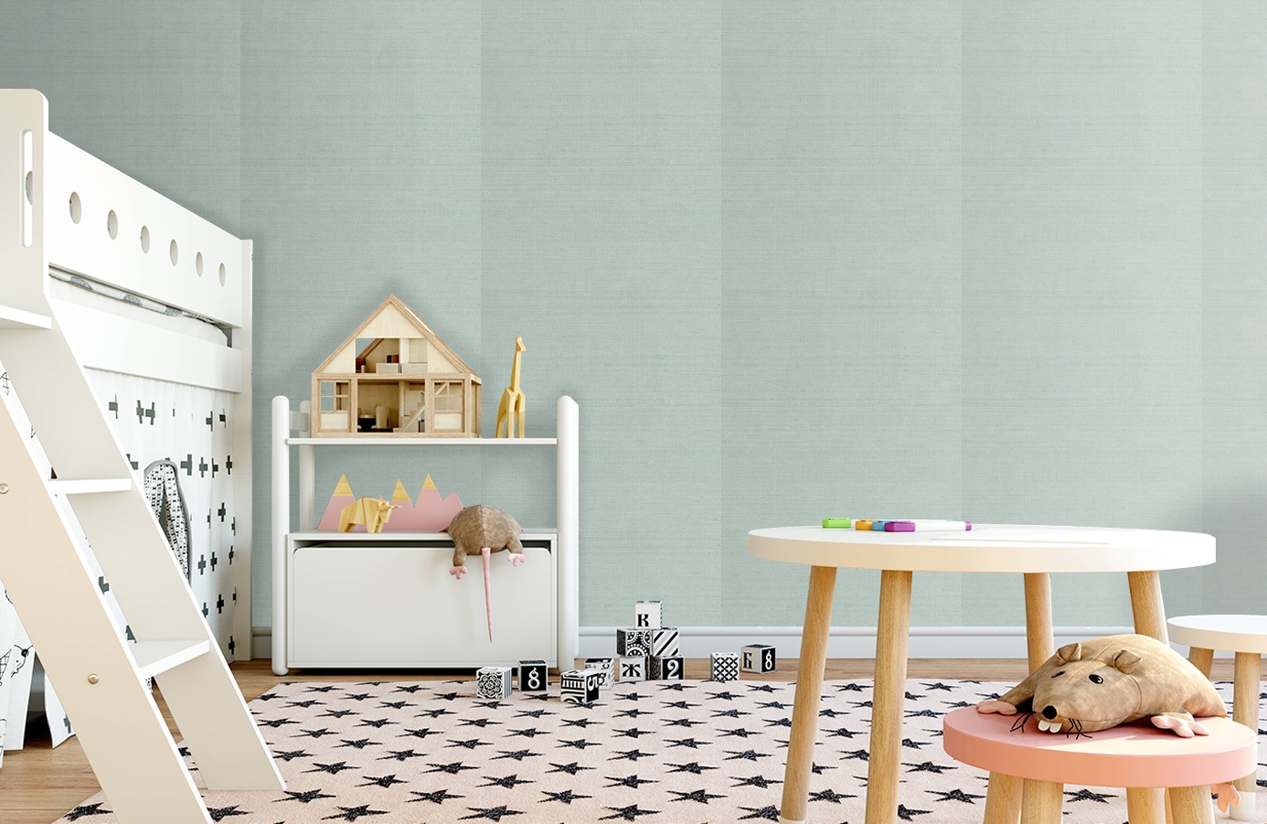 Обои 17762 фото в интерьере детская