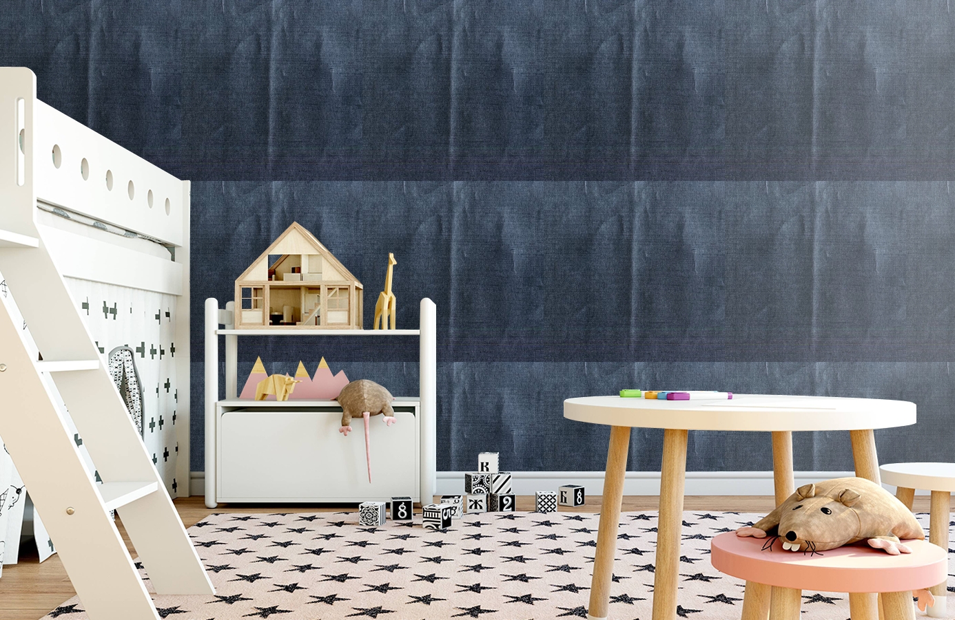 Обои 17810 фото в интерьере детская