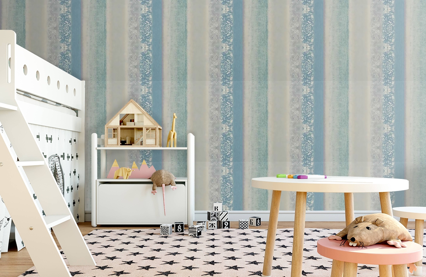 Обои 72430667 фото в интерьере детская