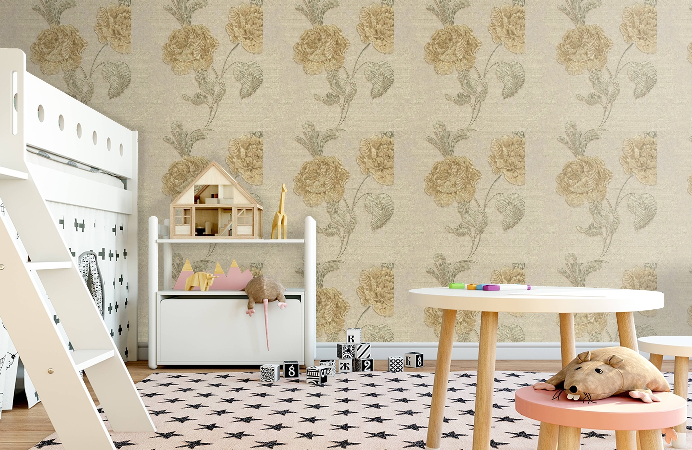 Обои 56941 фото в интерьере детская