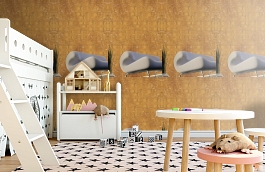 Обои 1 фото в интерьере детская превью