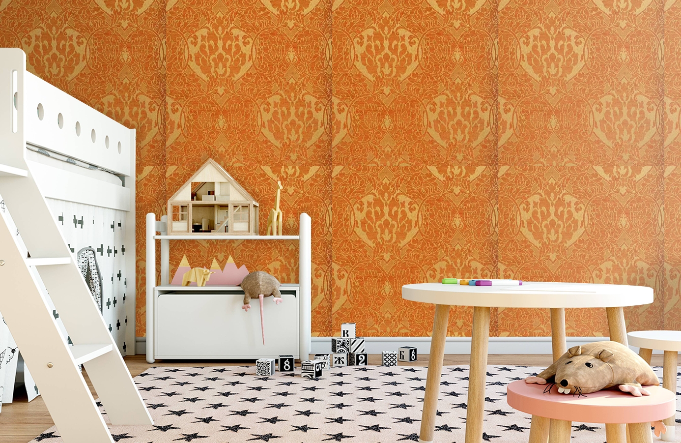 Обои 208005 фото в интерьере детская