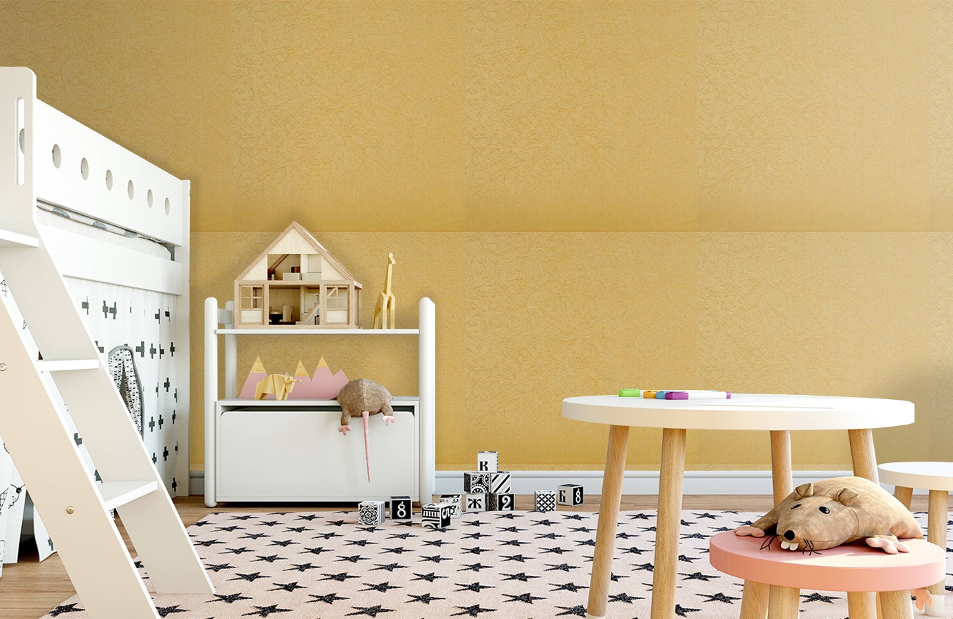 Обои 208009 фото в интерьере детская