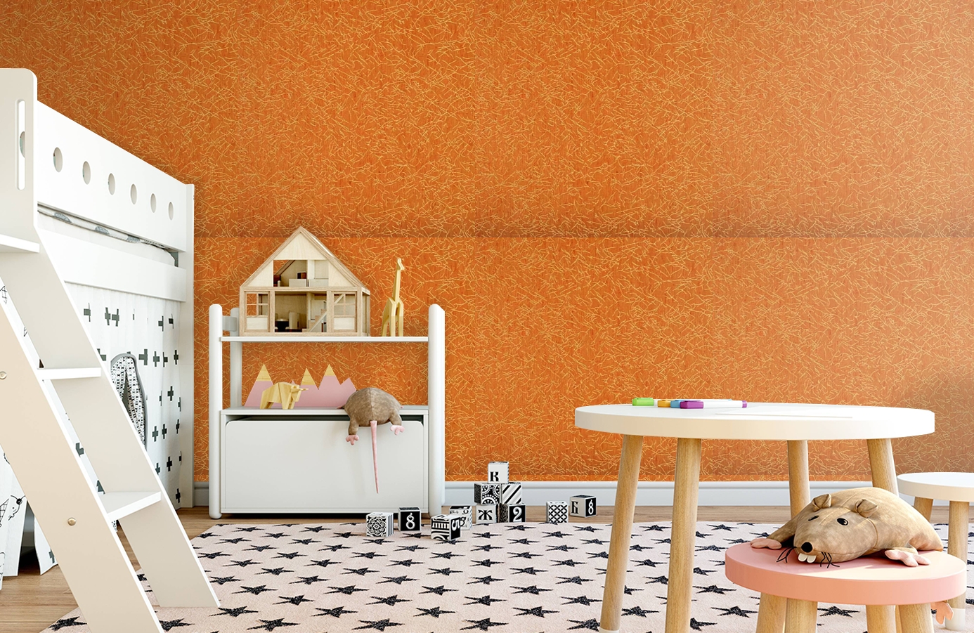 Обои 208013 фото в интерьере детская