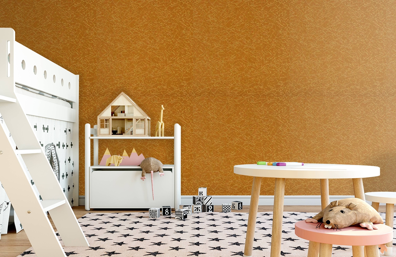 Обои 208014 фото в интерьере детская