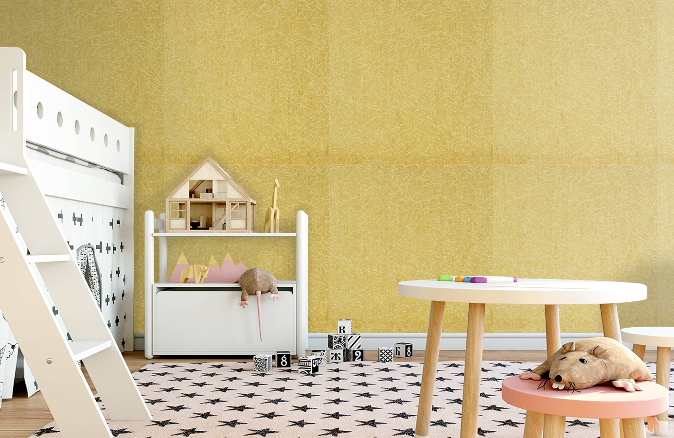 Обои 208016 фото в интерьере детская