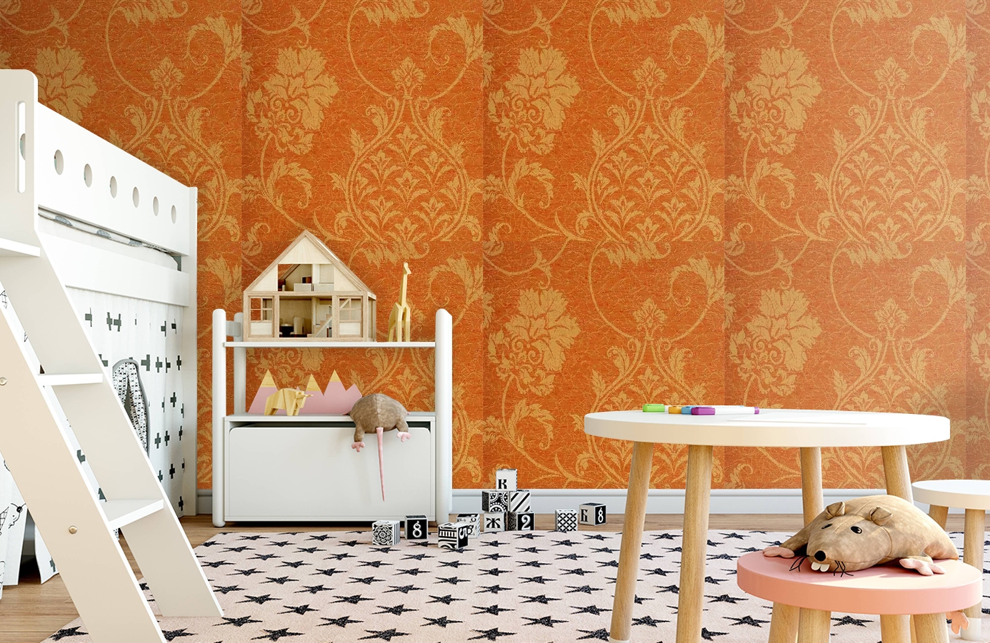 Обои 208021 фото в интерьере детская