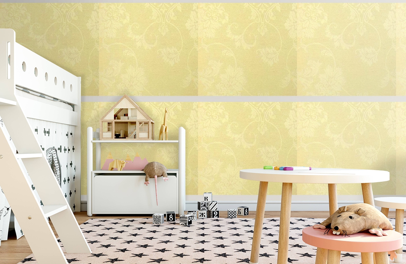 Обои 208023 фото в интерьере детская