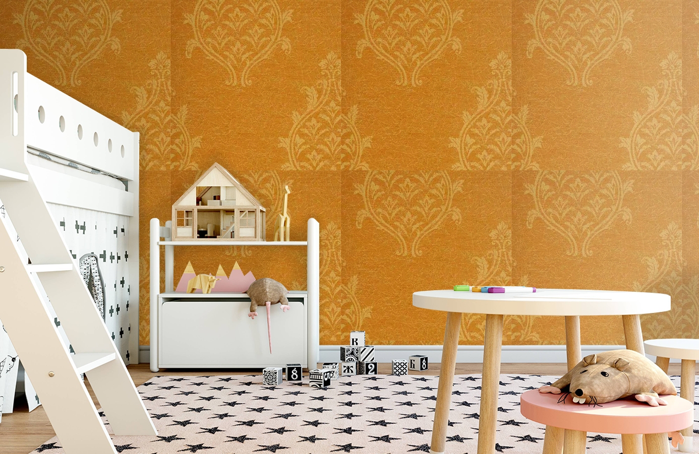 Обои 208030 фото в интерьере детская