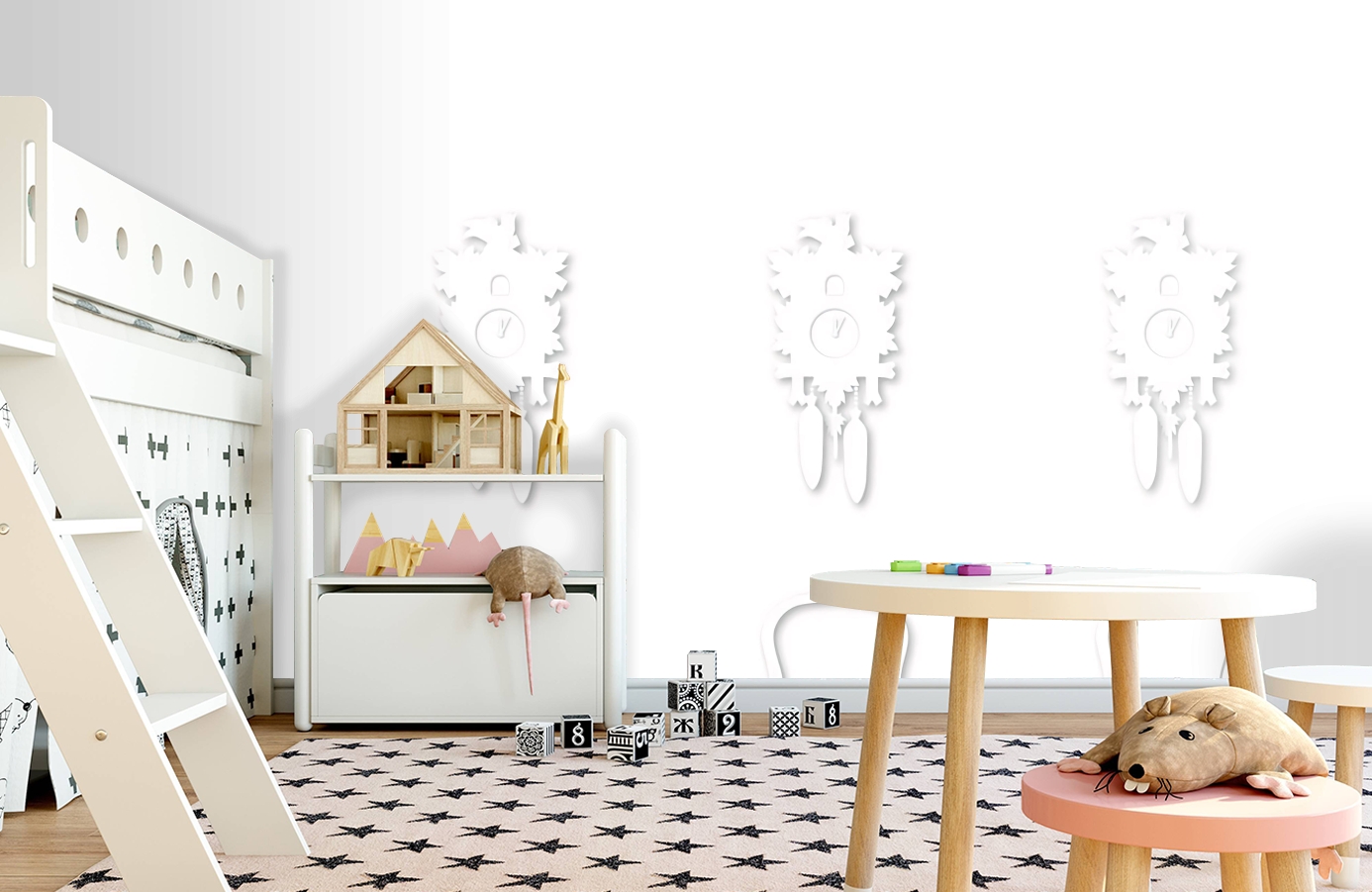 Обои P010903-2 фото в интерьере детская