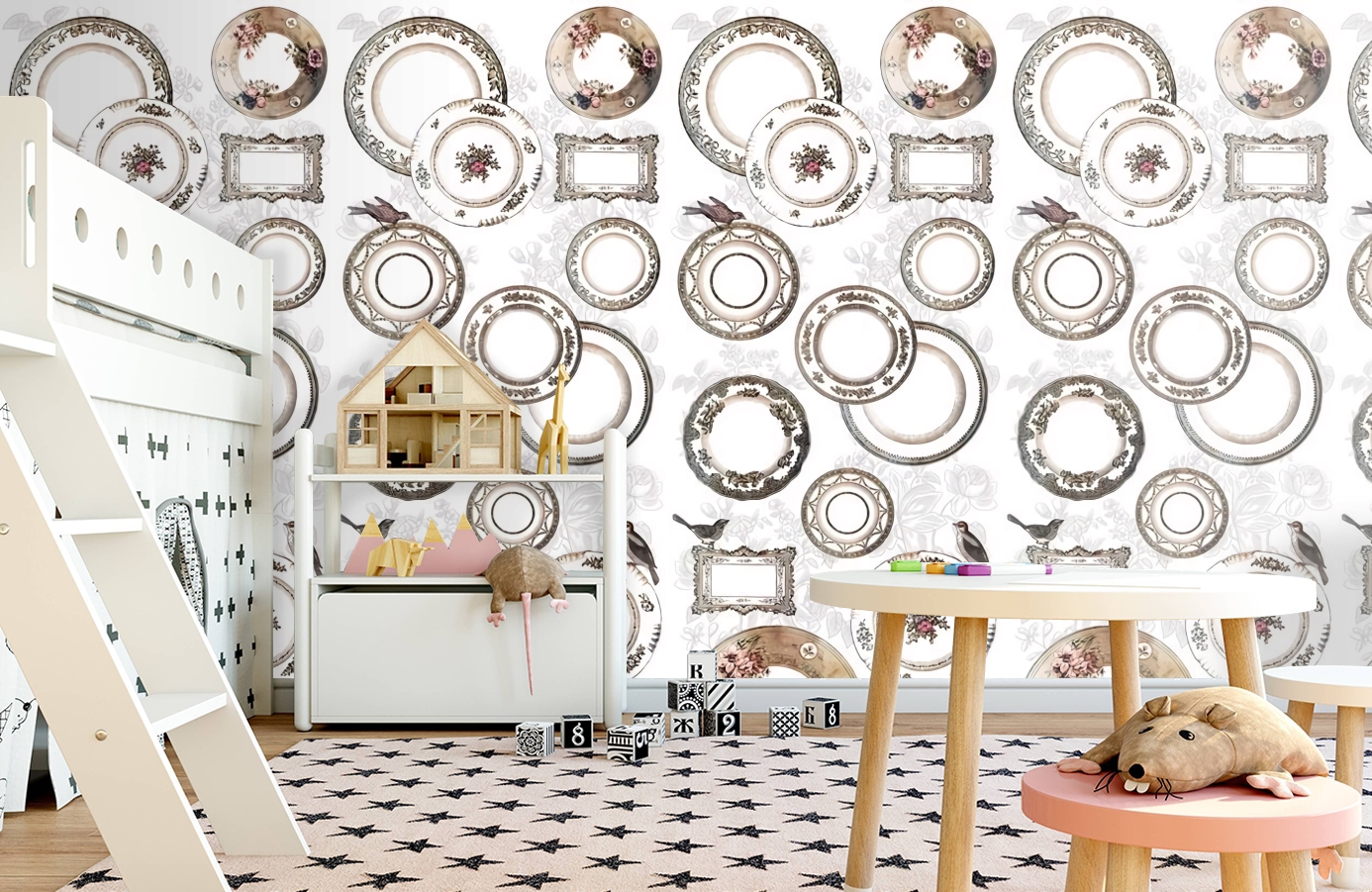 Обои P011001-2 фото в интерьере детская