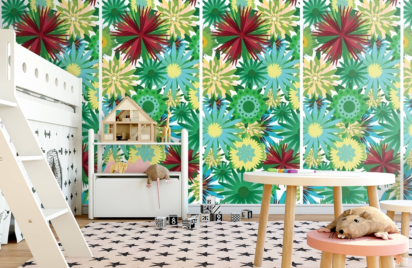 Обои P031202-2 фото в интерьере детская