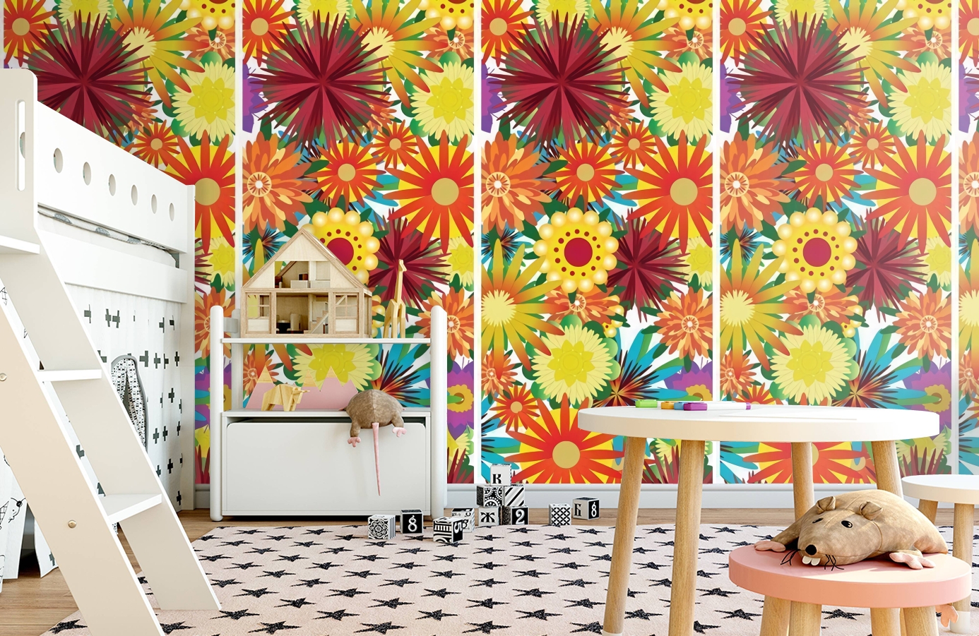 Обои P031205-2 фото в интерьере детская