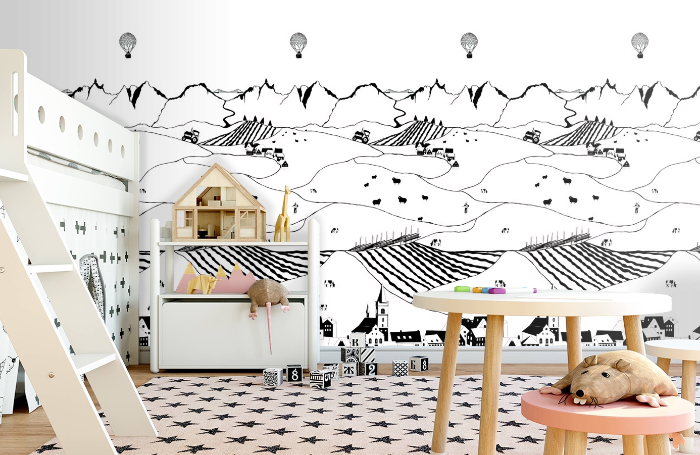 Обои P120902-2 фото в интерьере детская